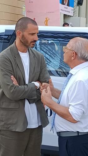 (21 luglio) Leonardo Bonucci con Gubitosi