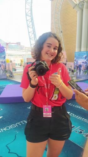 (26 luglio) La nostra mitica reporter Giulia sul Blue Carpet