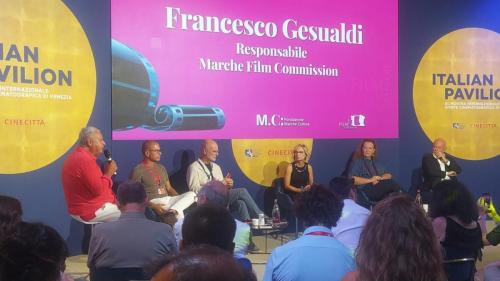 (30 agosto) Incontro in Sala Tropicana e intervento del responsabile di Marche Film Commission: Francesco Gesualdi