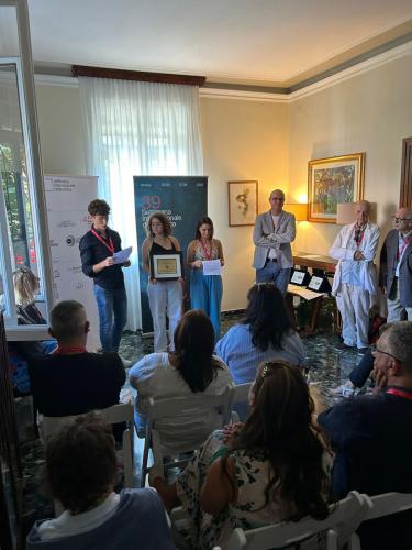 (6 settembre)  Immagini della premiazione presso la Casa della Critica